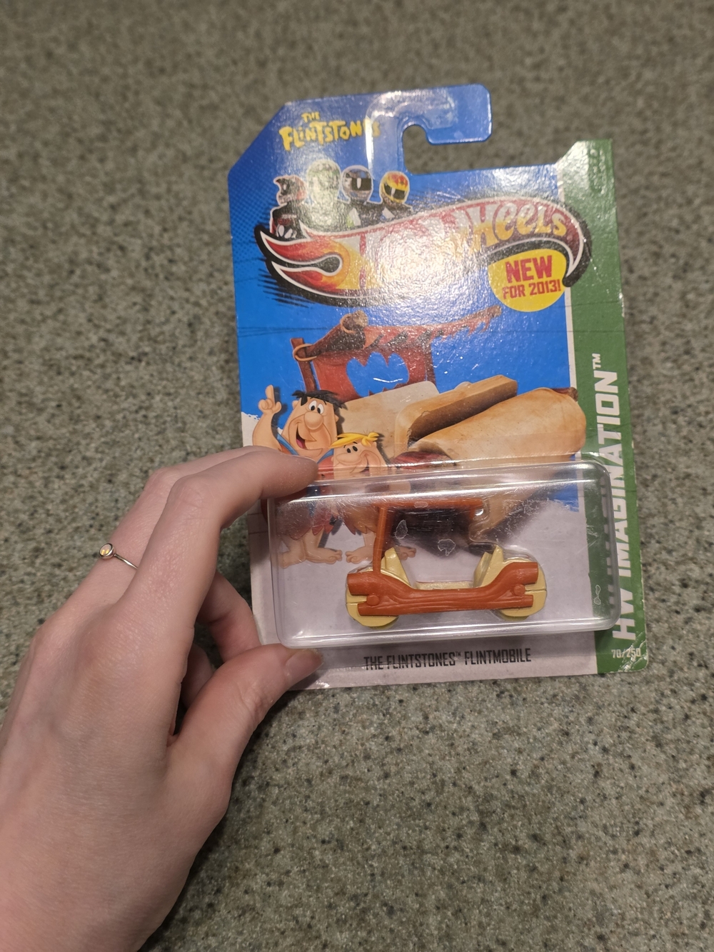 Hot Wheels The Flintstones Flintmobile Toy Car - Orange